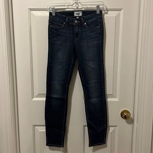 PAIGE Denim High Rise Dark Wash Skinny Jeans